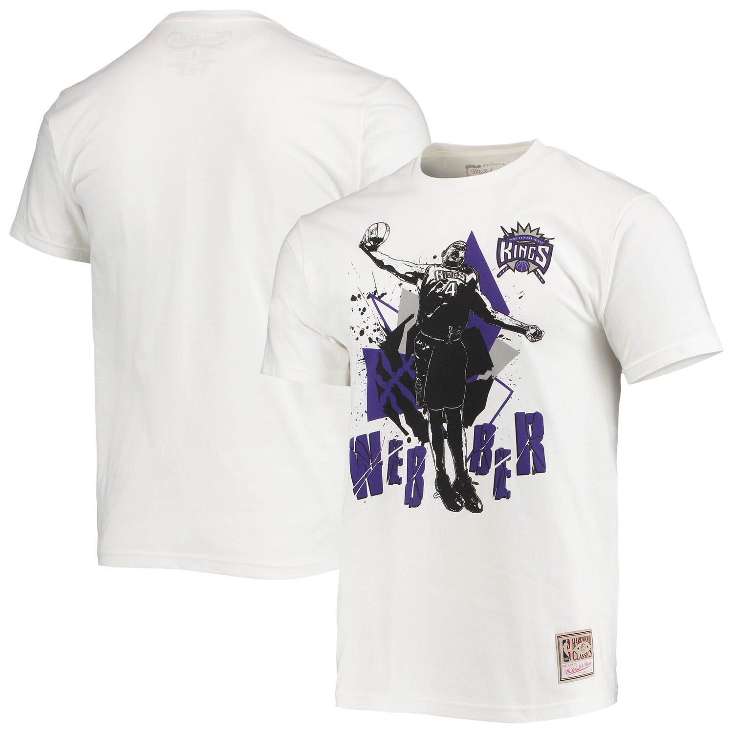 Мужская белая футболка Mitchell & Ness Chris Webber Sacramento Kings Suite Sensations Player