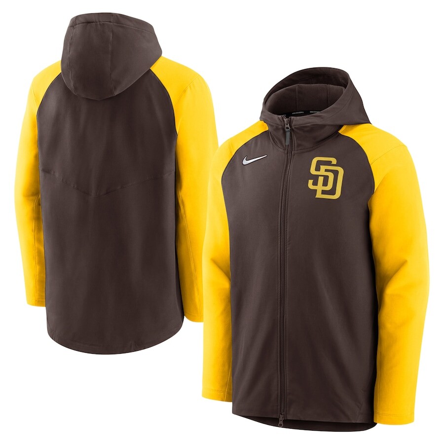 

Толстовка на молнии Nike San Diego Padres, коричневый
