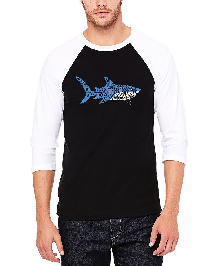 Мужская футболка Daddy Shark Raglan Baseball Word Art LA Pop Art, черный силиконовый чехол жираф на акуле на meizu m6s мейзу м6с