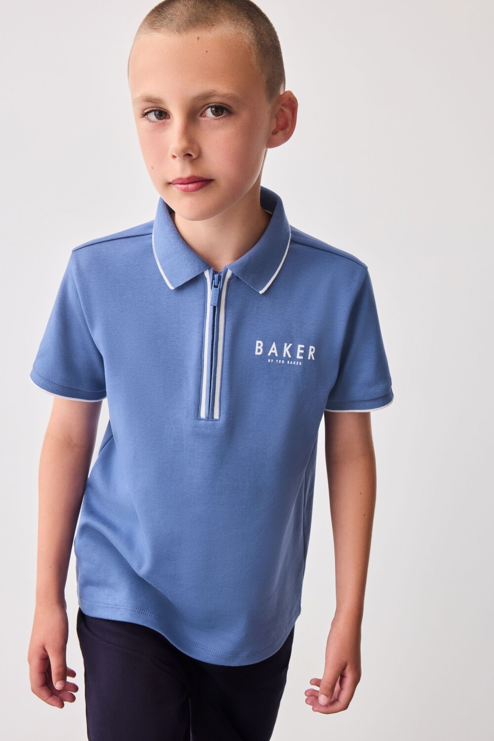 

Рубашка поло из 100% хлопка Baker By Ted Baker, синий