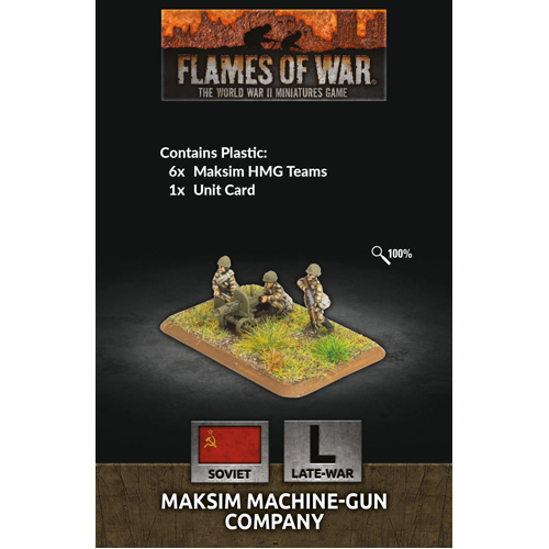 Фигурки Flames Of War: Maksim Machine-Gun Company (Plastic)