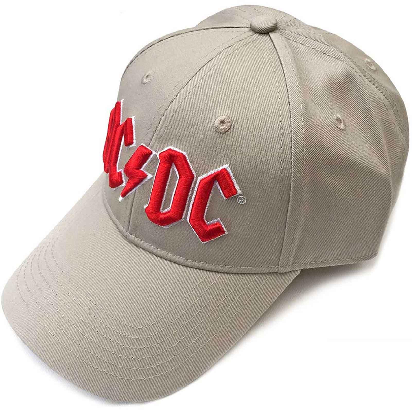 Бейсбольная кепка с логотипом на ремешке на спине напряжения Band AC/DC, коричневый бейсболка shu тёмно серая