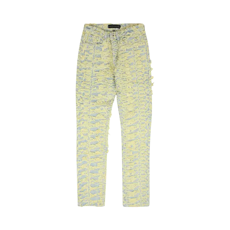 

Джинсы Who Decides War Denim Distressed 'Husk Yellow', желтый