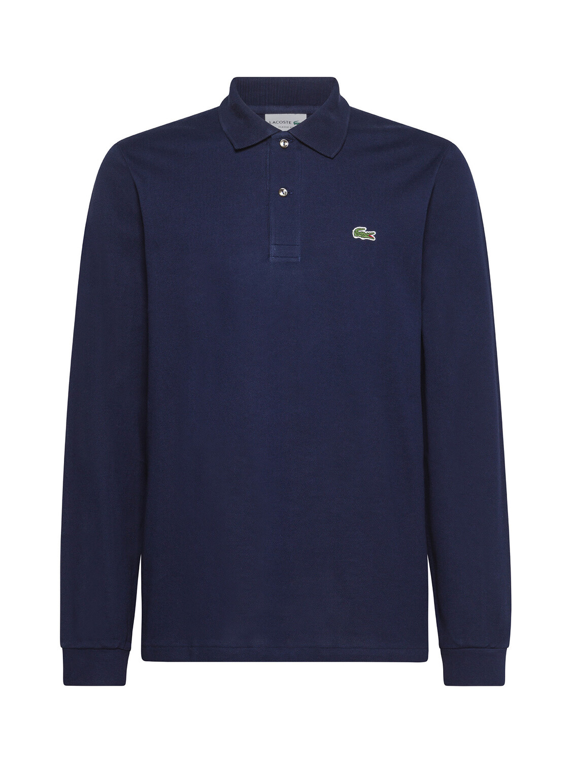 

Lacoste рубашка-поло классического кроя с длинными рукавами из мелкого пике., синий