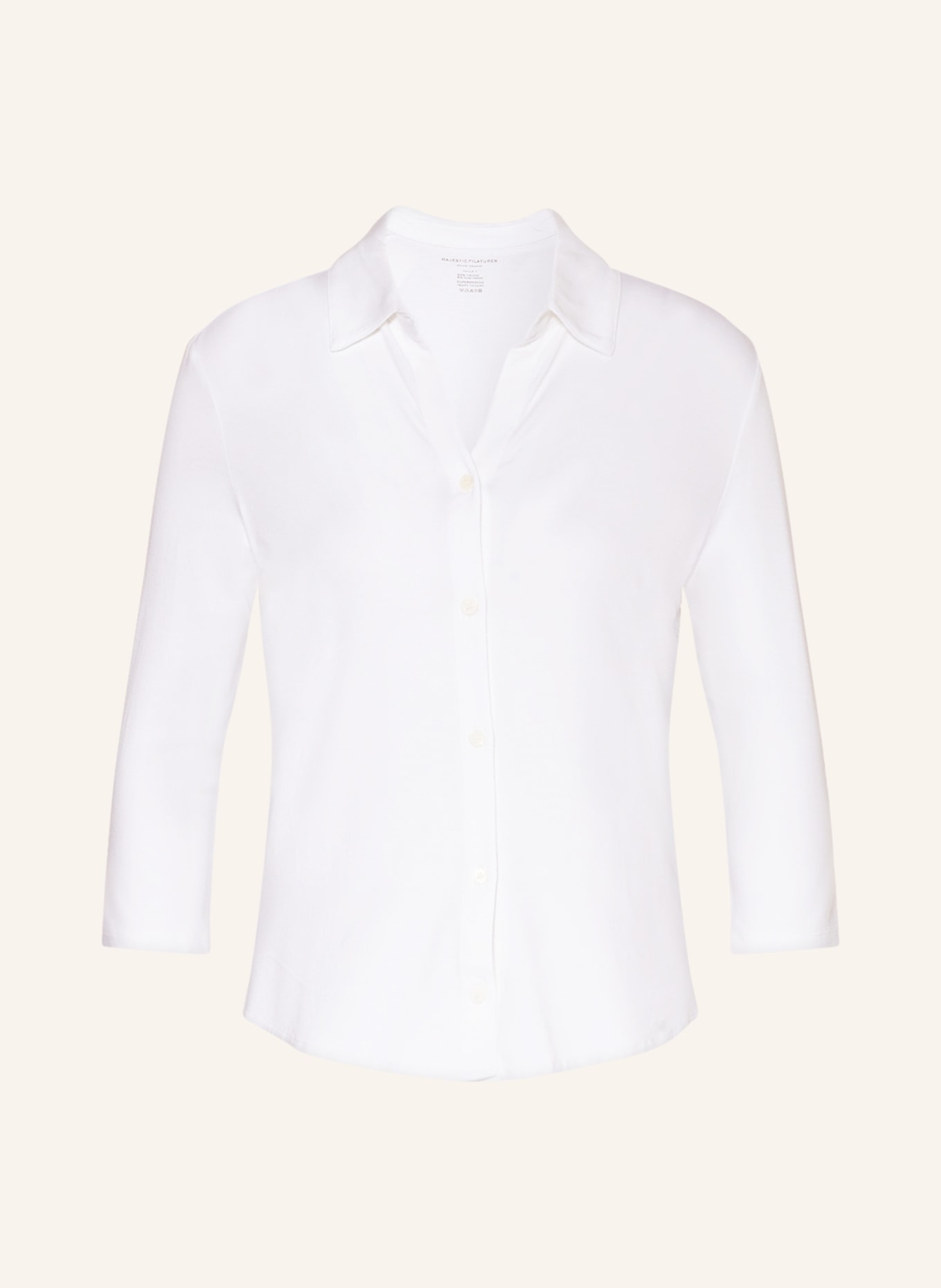 цена Блуза MAJESTIC FILATURES mit 3/4-Arm, белый