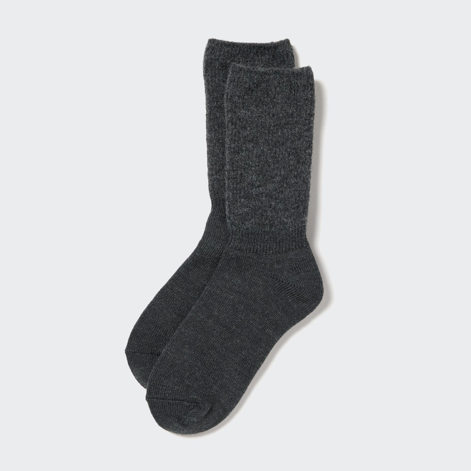 

Термоноски из пряжи HEATTECH Soufflé Uniqlo, темно-серый