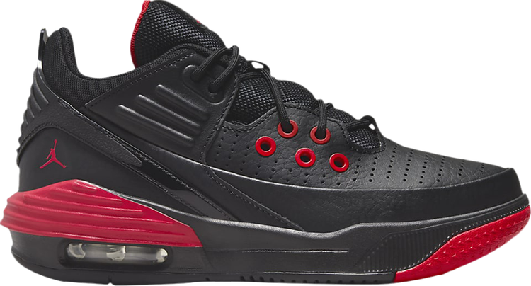 Кроссовки Jordan Max Aura 5 GS 'Bred', черный высокие кроссовки jordan max aura 5 черный университетский красный