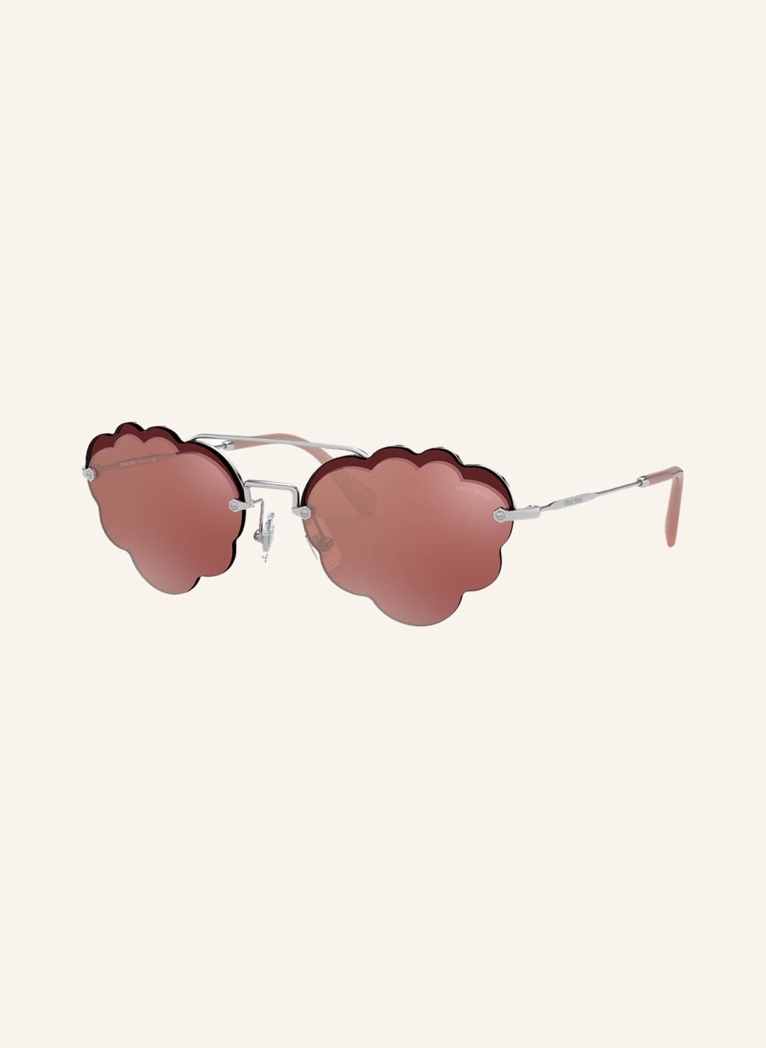 

Солнцезащитные очки MIU MIU MU 57US, серебряный