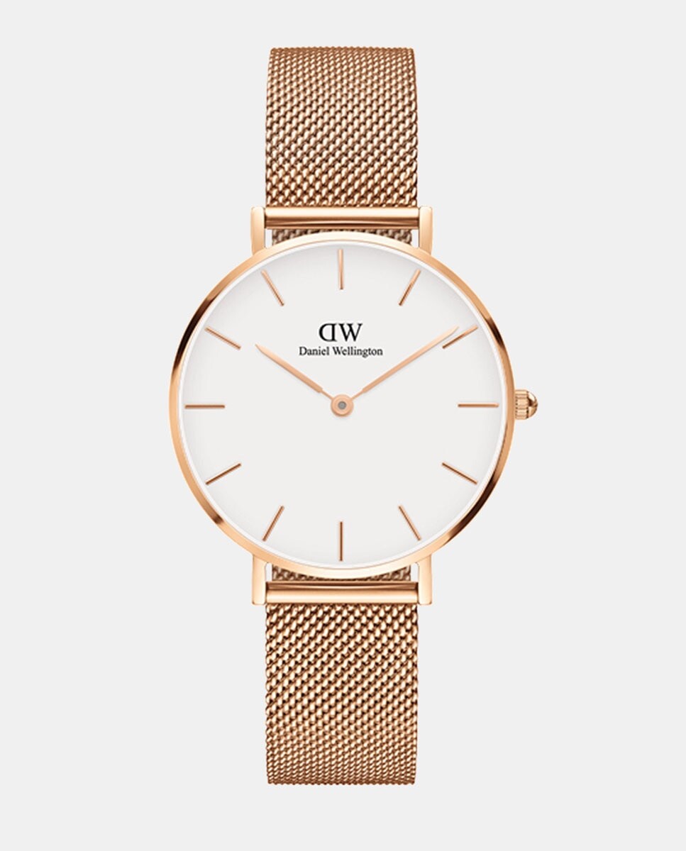 

Petite Mesh DW00100163 женские часы из стали розового золота Daniel Wellington, розовый