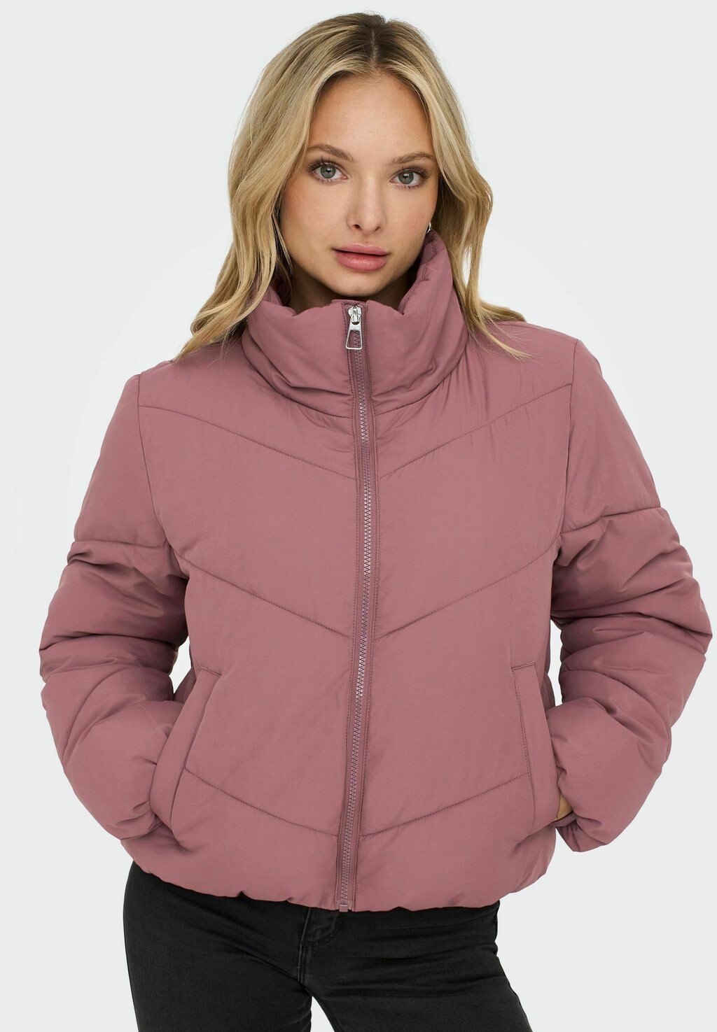 

Куртка ONLY ONLMAGGI SOLID PUFFER, цвет rose brown
