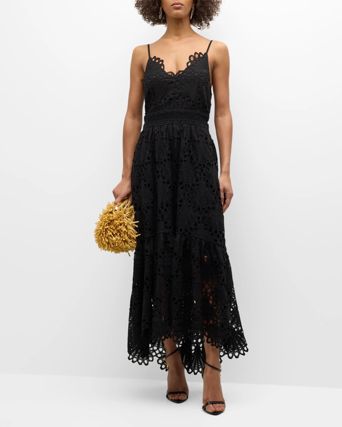 

Платье Belle с вышивкой Ramy Brook, цвет Black