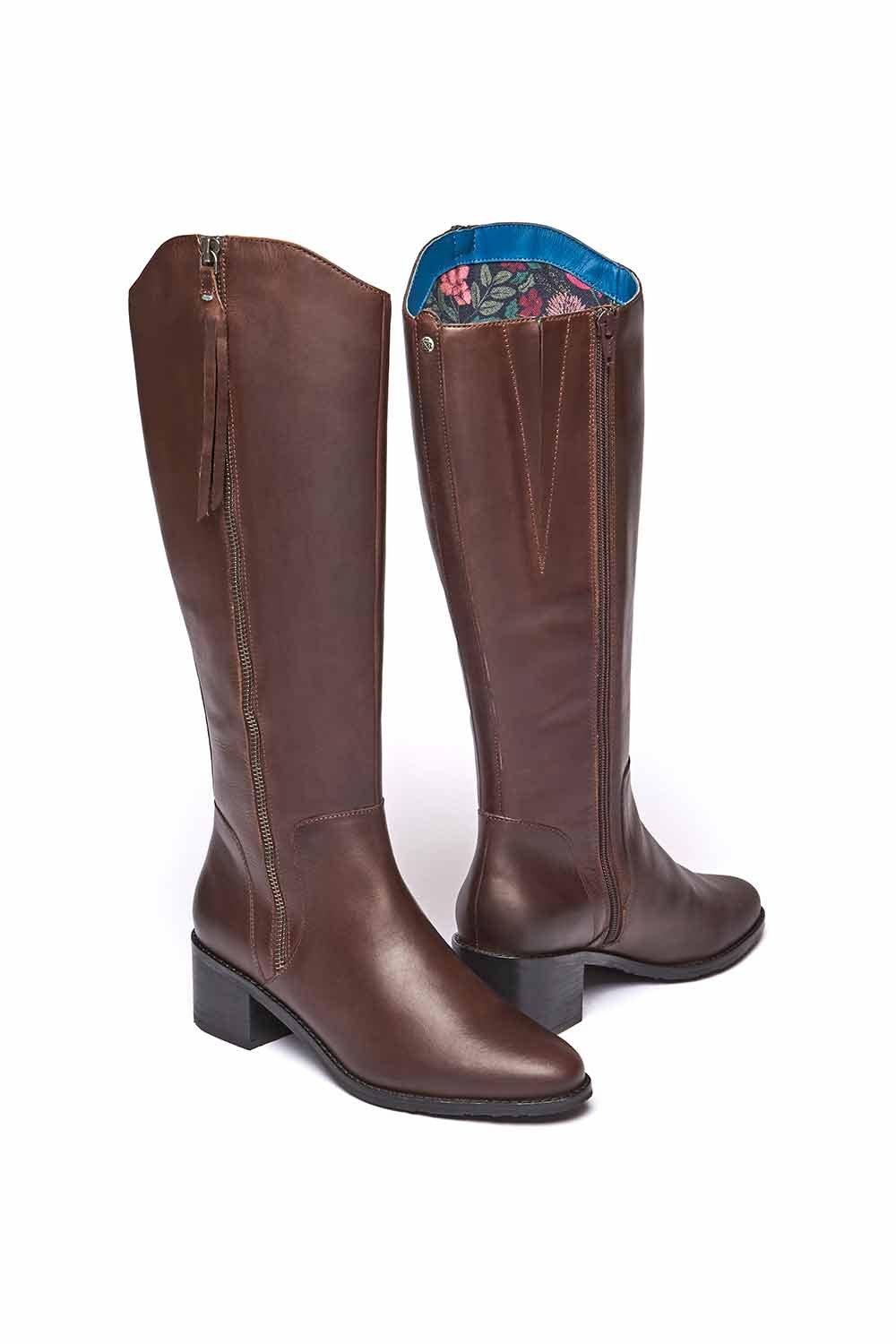 Высокие кожаные ботинки Bellever с кисточками Moshulu, коричневый новинка дизайнерские длинные сапоги для верховой езды cavassion из воловьей кожи сапоги для верховой езды дышащие сапоги высокого качества