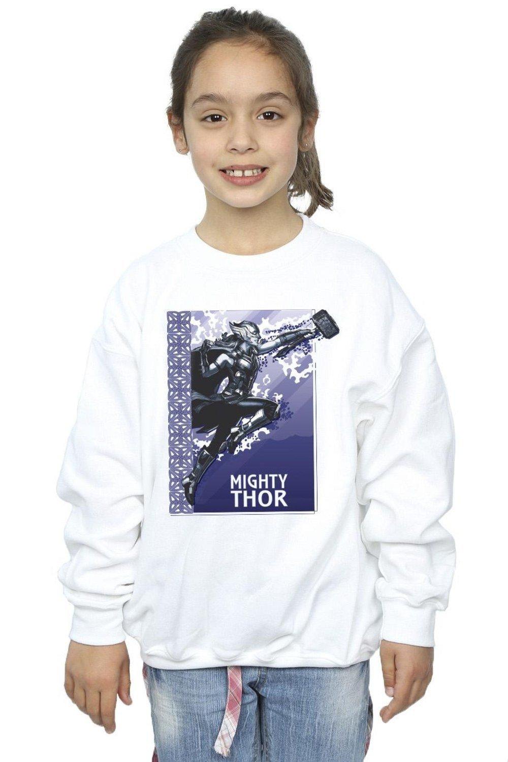 Толстовка Thor Love And Thunder Mighty Thor Marvel, белый