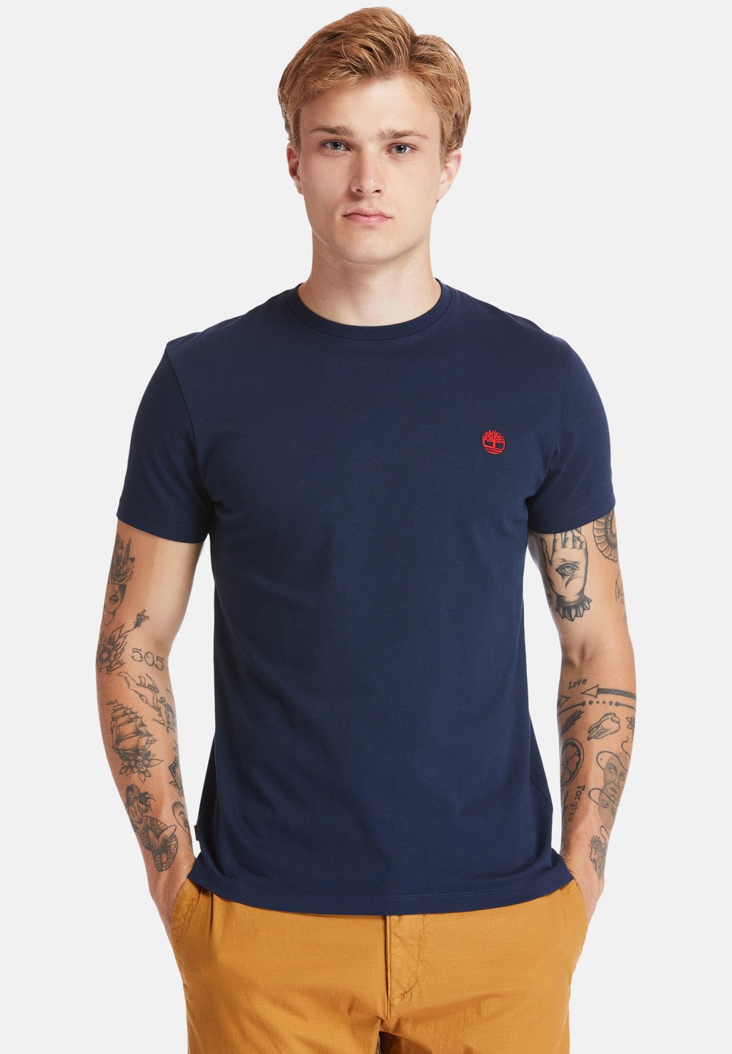 Базовая футболка Short Sleeve Timberland, цвет dark sapphire