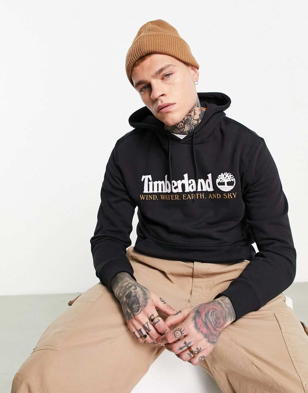 

Черная худи с логотипом Timberland yc core, Черный