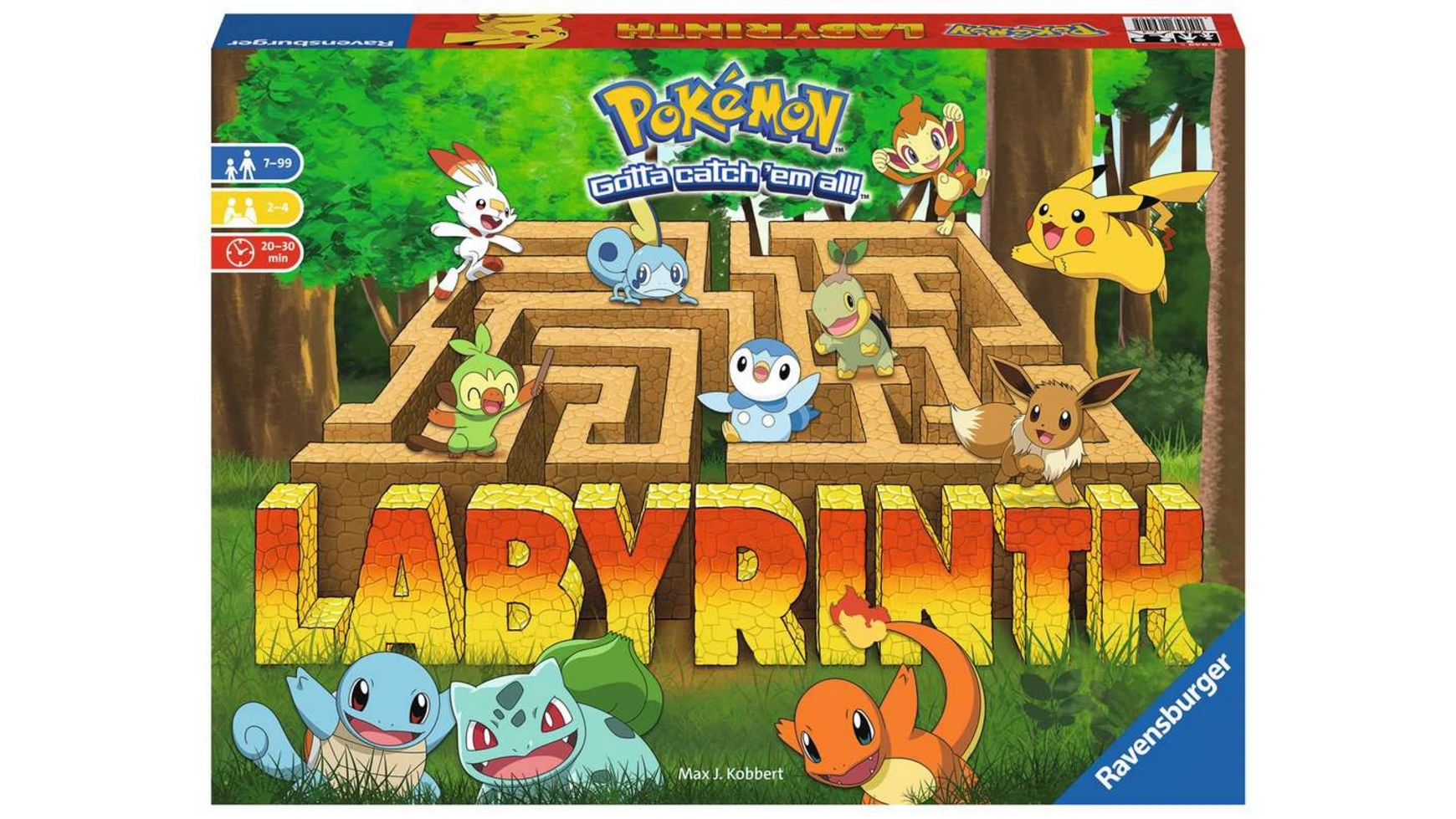 сумасшедшие бродят Ravensburger Spiele Pokémon Labyrinth семейная игра для 2-4 игроков от 7 лет и старше