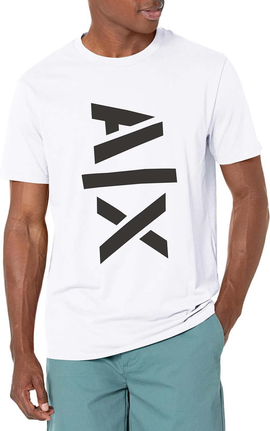 

Футболка с логотипом Jumbo AX Armani Exchange, белый