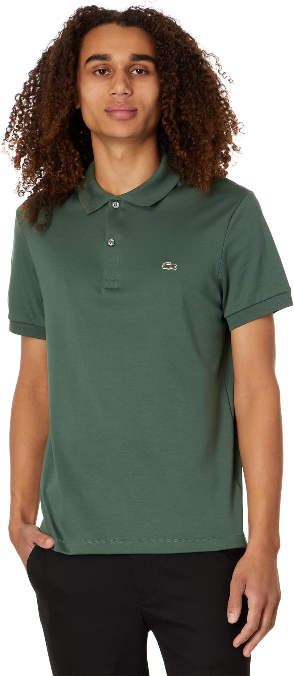 Рубашка-поло Short Sleeve Jersey Interlock Regular Lacoste, цвет Sequoia