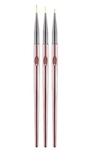

Набор прецизионных кистей для нейл-арта, 3 шт. Manybeauty