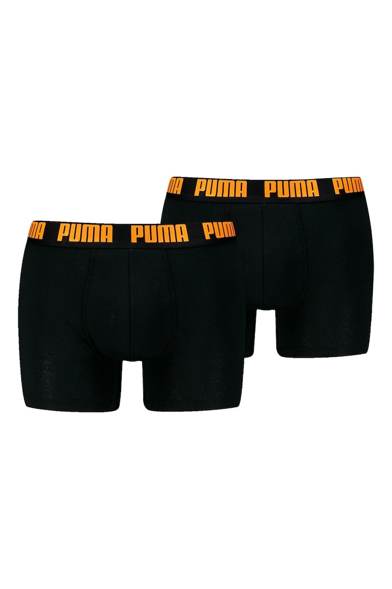 

Боксеры с логотипом на поясе - 2 пары Puma, черный