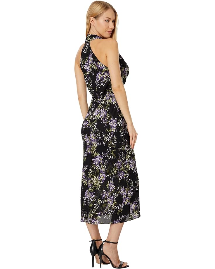 

Платье Norma Kamali Halter Drape Dress To Midcalf, цвет Lavender Floral