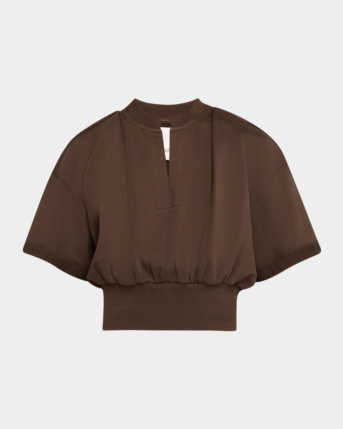 

Укороченный свитшот с короткими рукавами 3.1 Phillip Lim, цвет Concrete