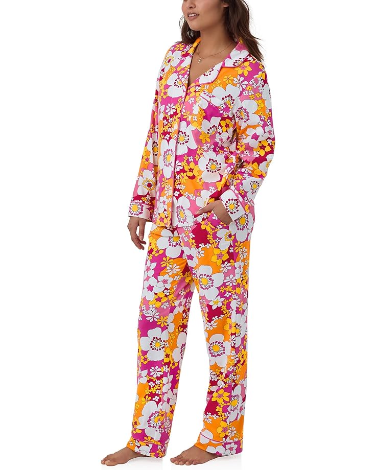 Пижама Bedhead PJs Trina Turk x Bedhead Long Sleeve Classic, цвет Bali Pink Floral