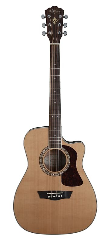 

Акустическая гитара Washburn - Natural Heritage 10 Series Folk Cutaway Acoustic Electric! F11SCE