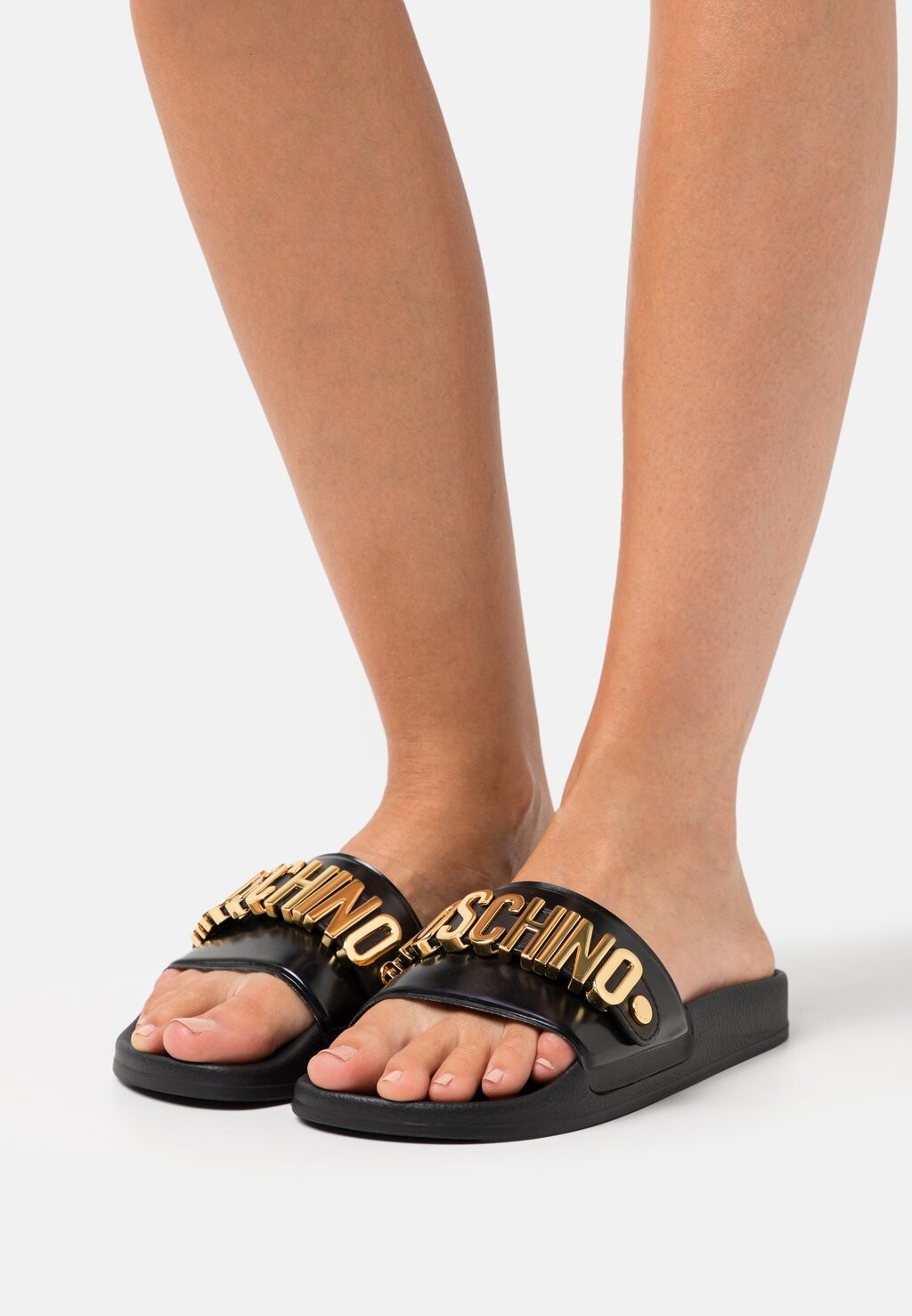 

Шлепанцы MOSCHINO, черный
