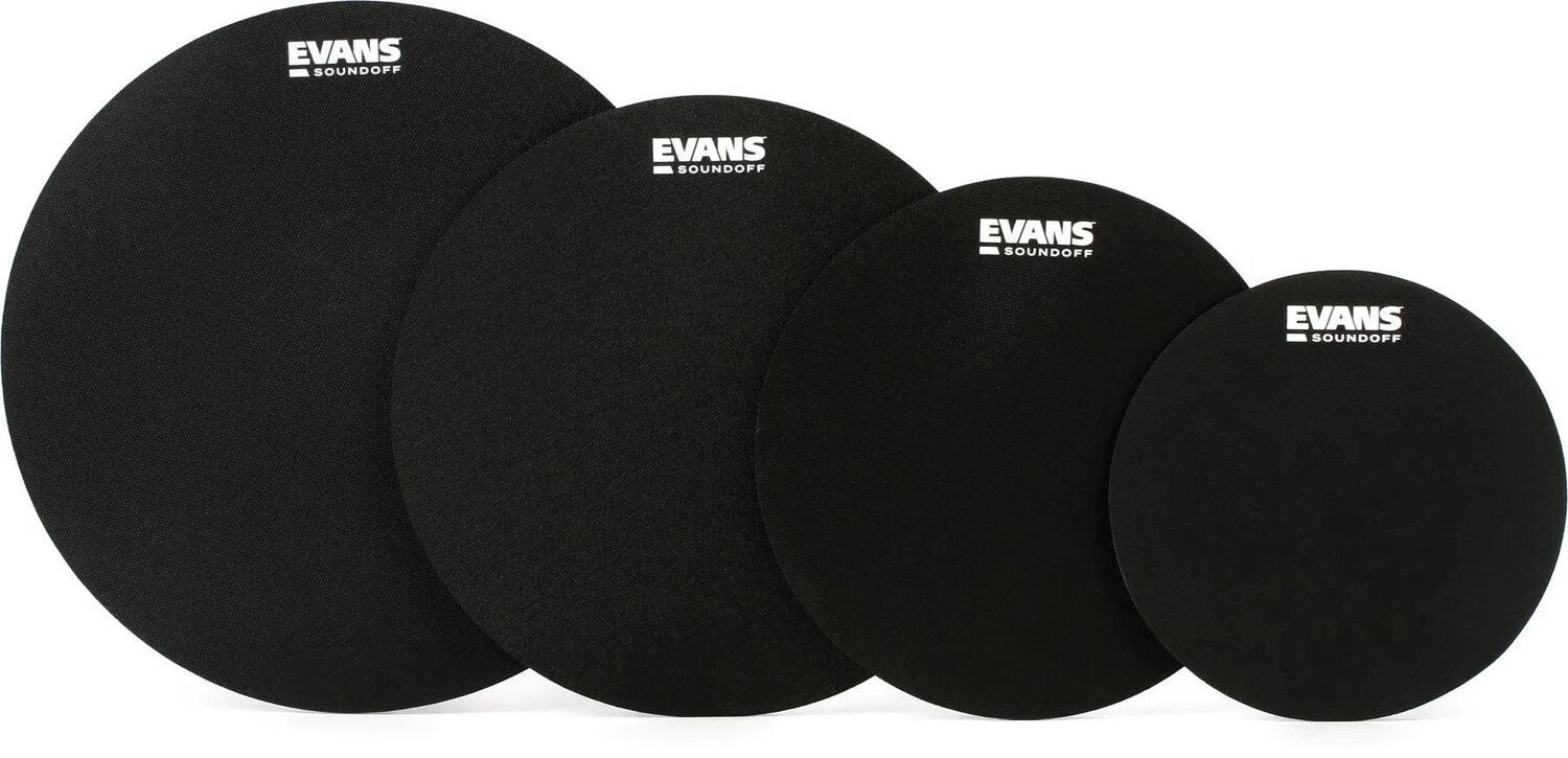 

Комплект Evans SoundOff из 4 предметов Drum Mute — 10/12/14/16 дюймов