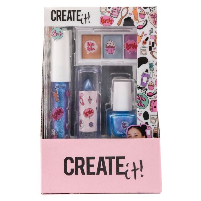 

Косметичка Love Estuche de maquillaje infantil Create It!, Set 4 productos