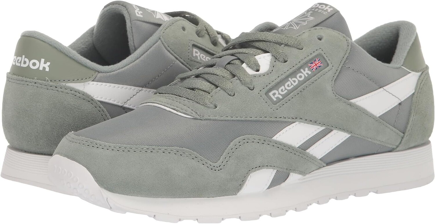 

Кроссовки Classic Nylon Reebok, цвет Harmony Green/White