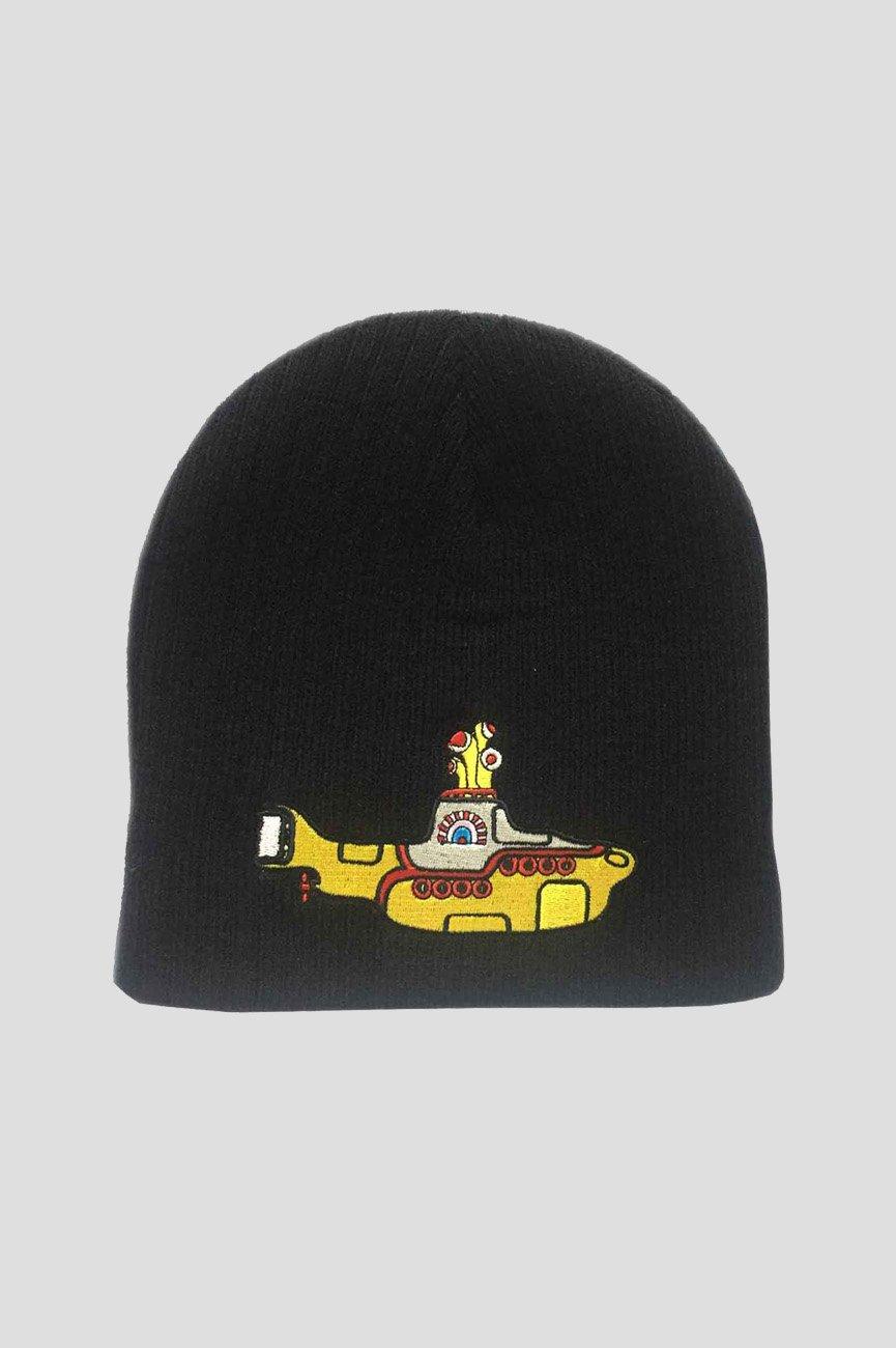цена Желтая шапка-бини с изображением подводной лодки Beatles, черный