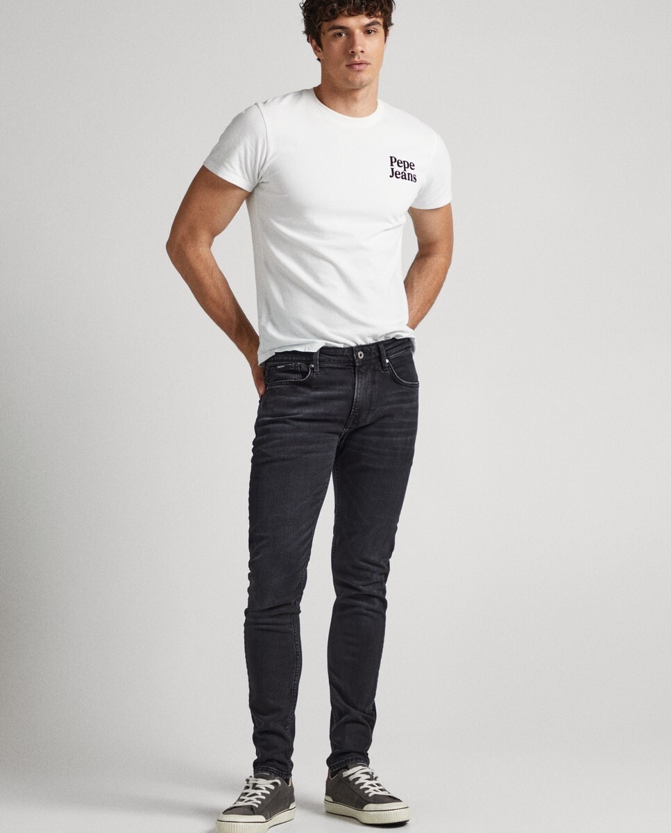 

Черные мужские джинсы скинни Finsbury Pepe Jeans, черный