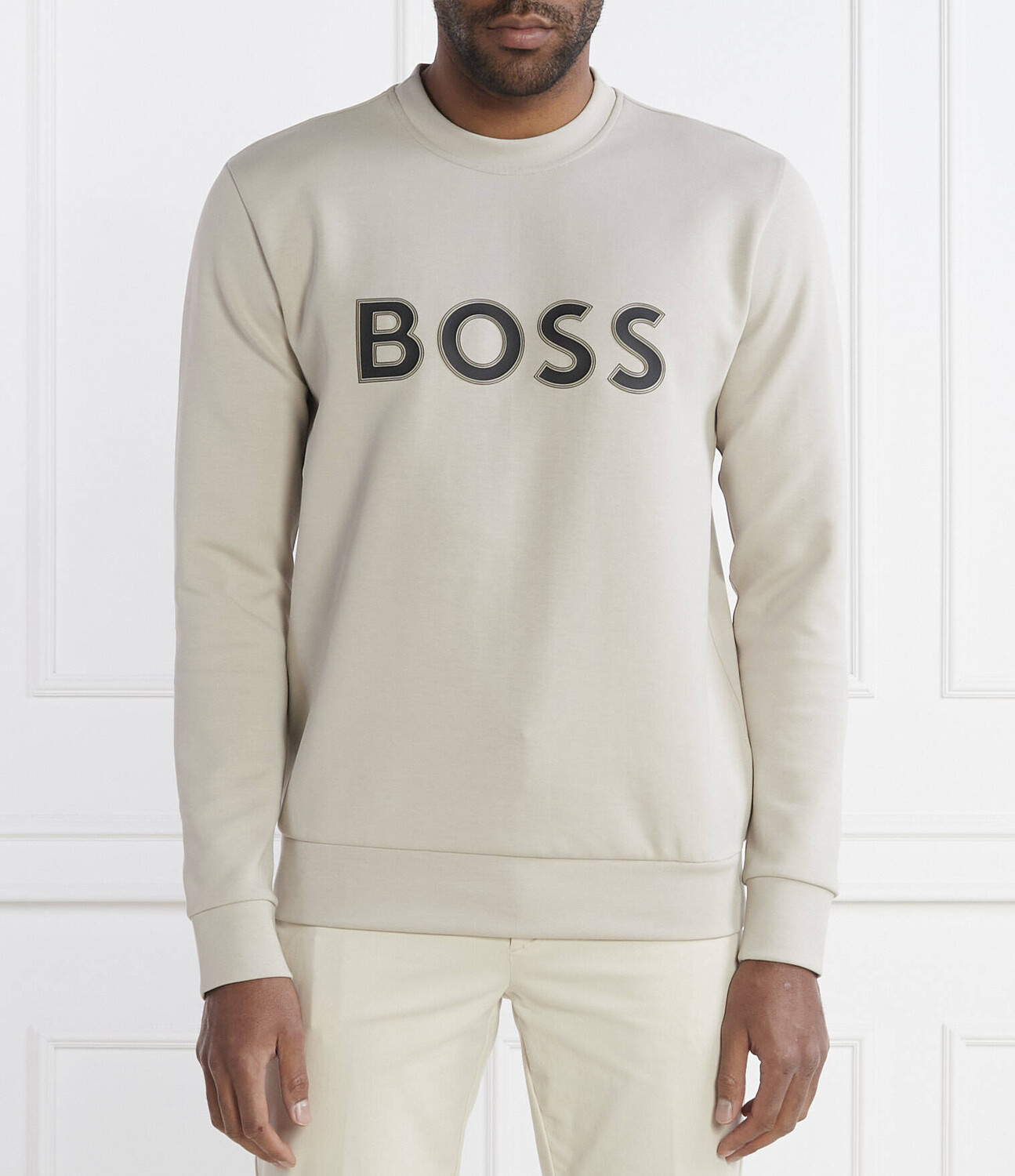 

Спортивная толстовка BOSS GREEN Salbo 1 Regular Fit, бежевый