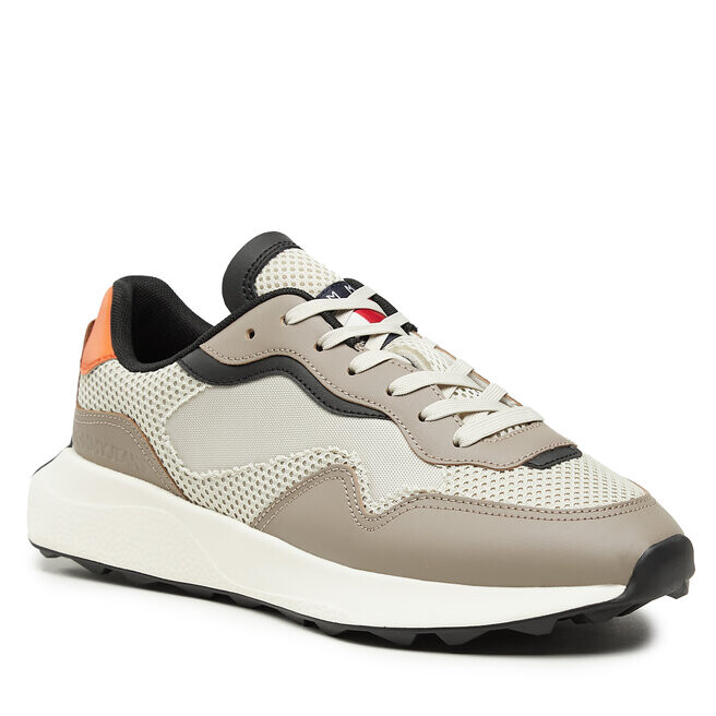 

Кроссовки Tommy Jeans TjmRunner Mix, бежевый