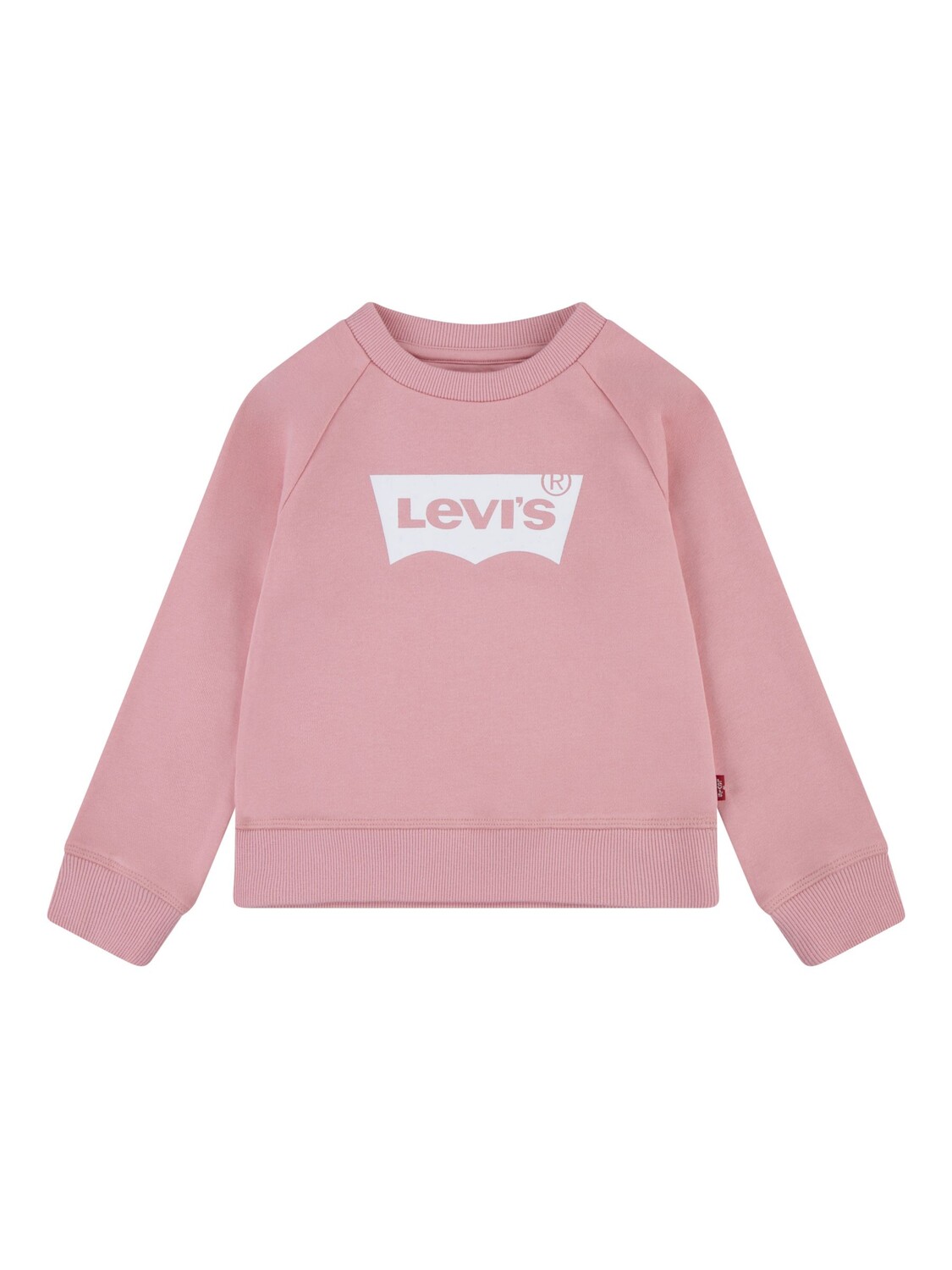 

Детский джемпер с круглым вырезом и принтом летучая мышь Levi's, розовый