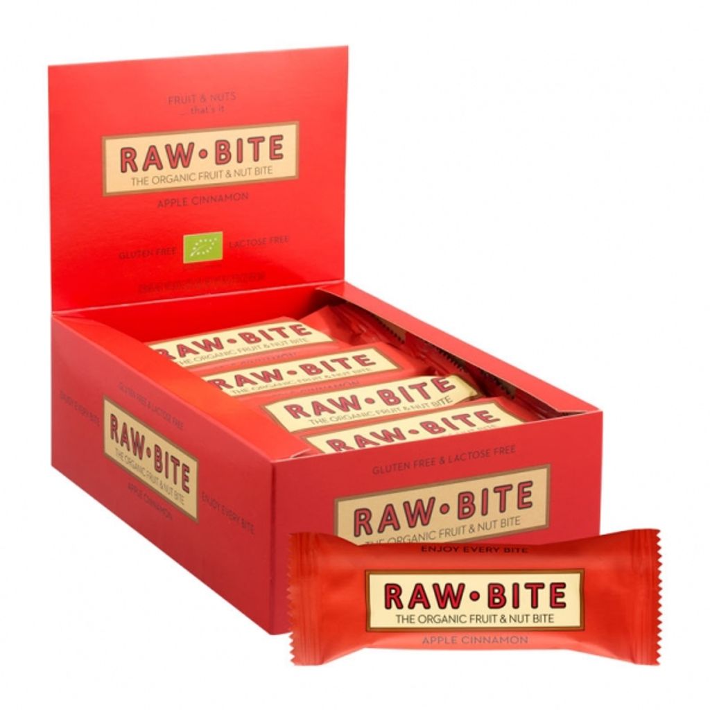 

Фруктовый батончик Raw Bite с яблоком и корицей, без глютена, 50 г x 12 штук, в упаковке 12 шт.