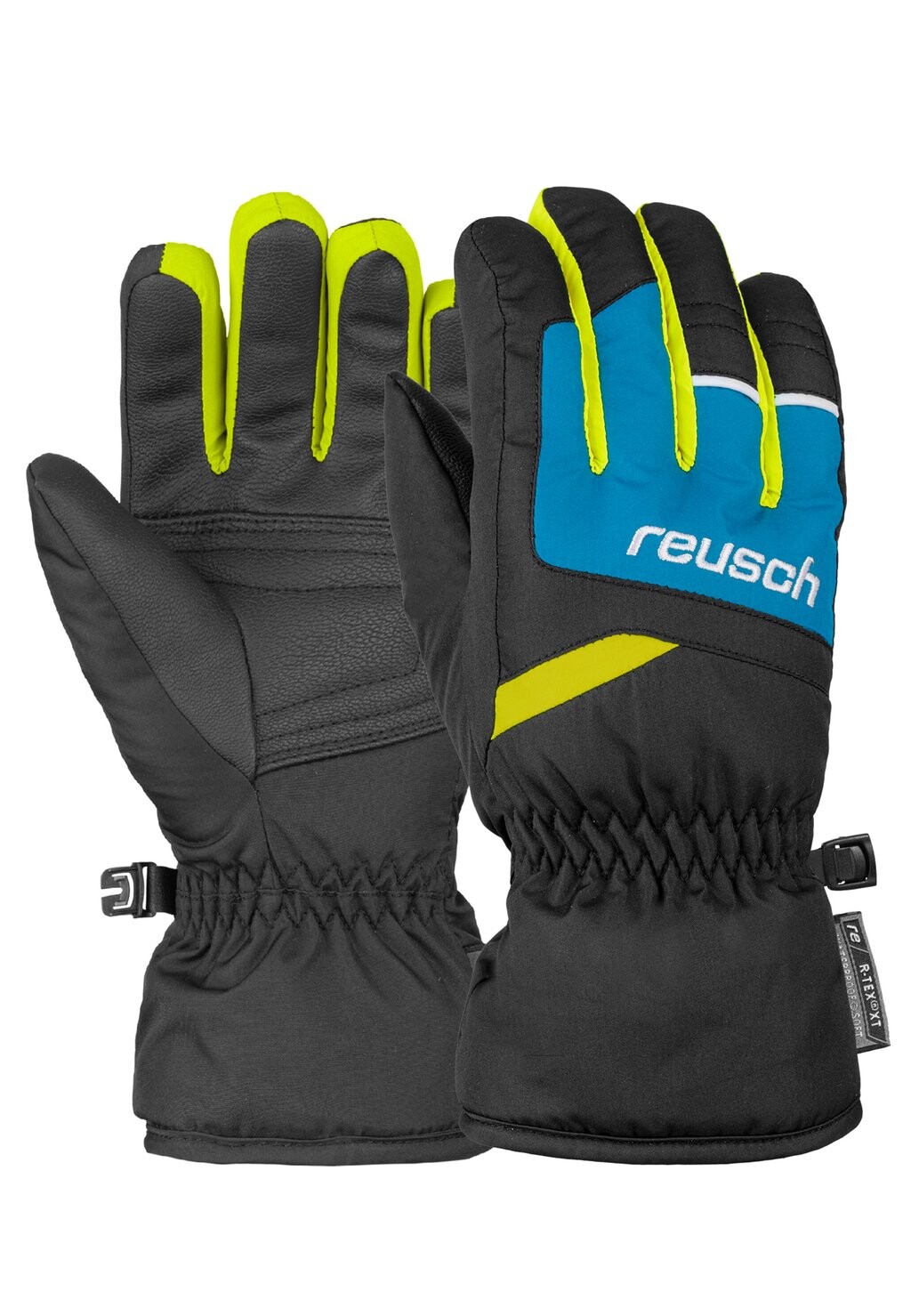 

Перчатки BENNET Reusch, цвет blck/bril blu/safety yell