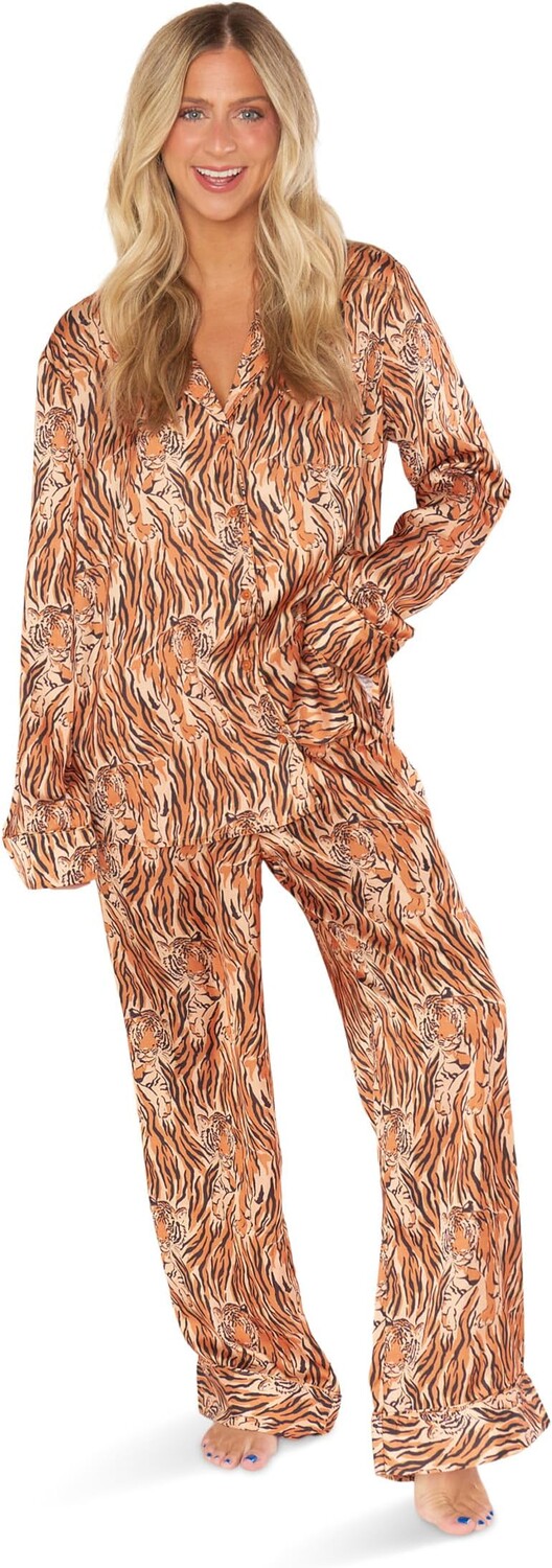 

Классический пижамный комплект Show Me Your Mumu, цвет Royal Tiger Silky