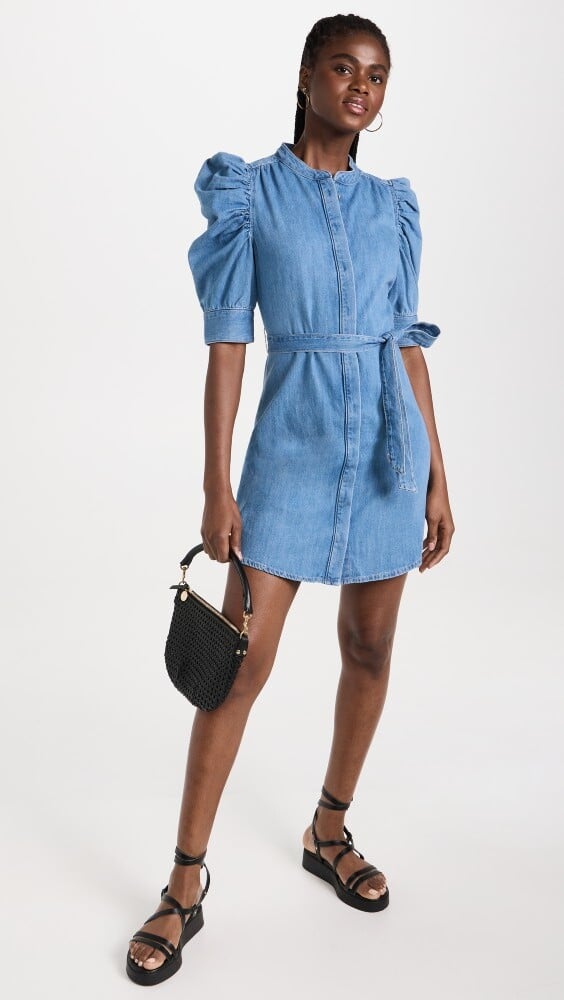 

Платье FRAME Gillian Mini Denim, синий
