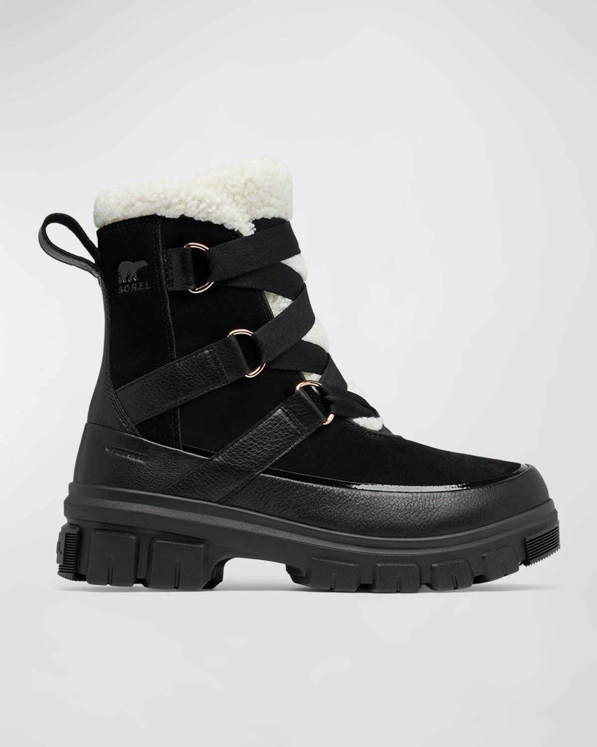 

Зимние замшевые ботильоны Tivoli Resort Sorel, цвет Black, Chalk