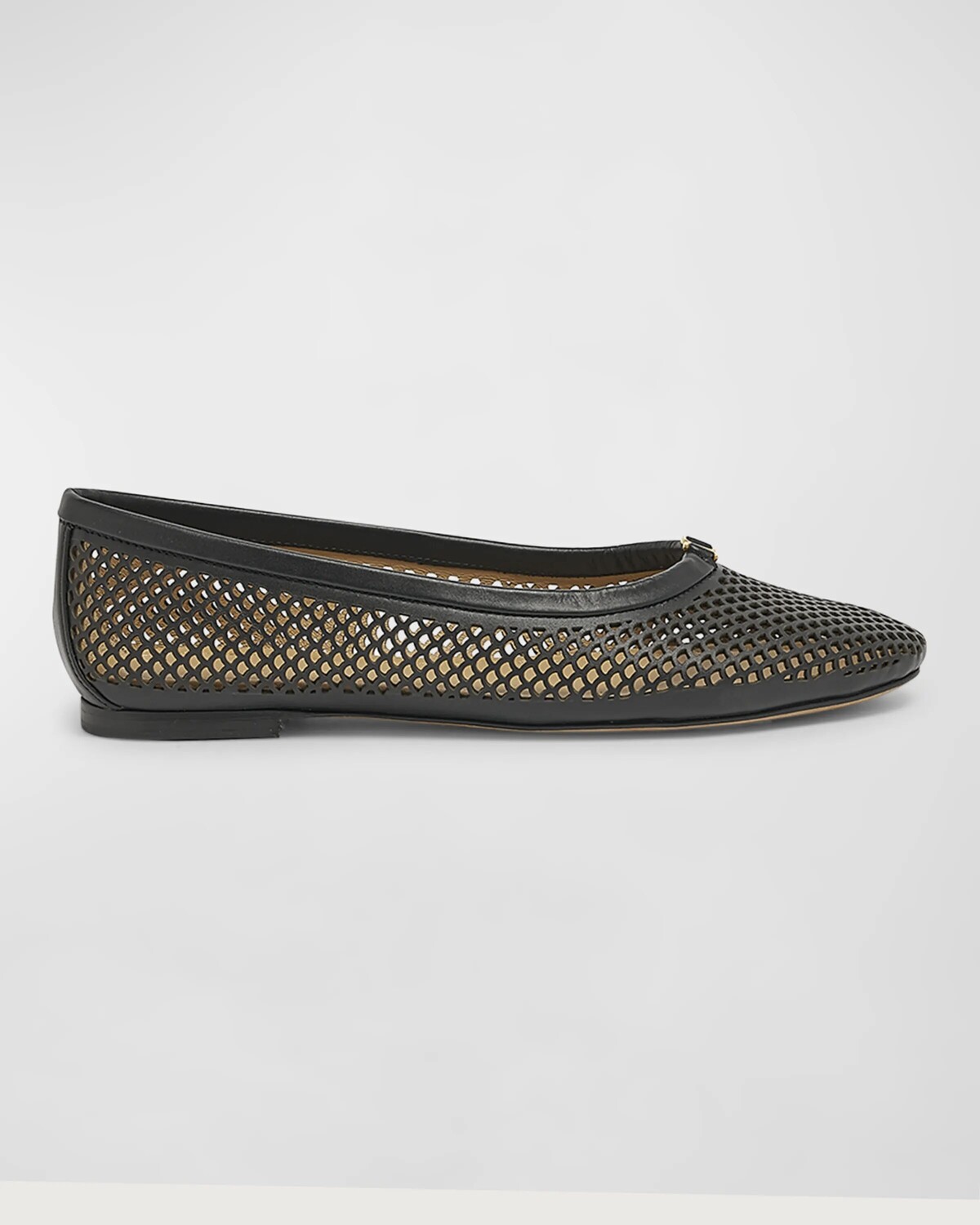 

Кожаные балетки Marcie в сетку Chloé, цвет Black