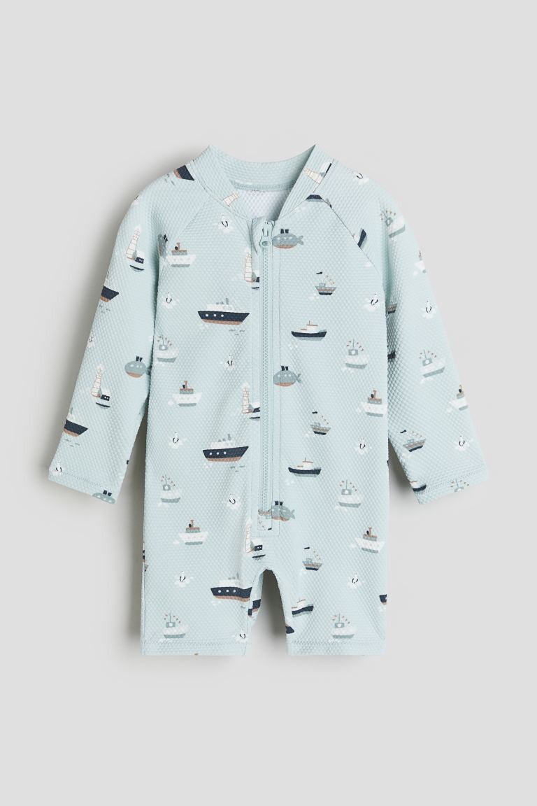 

Купальник с UPF 50 H&M, бирюзовый