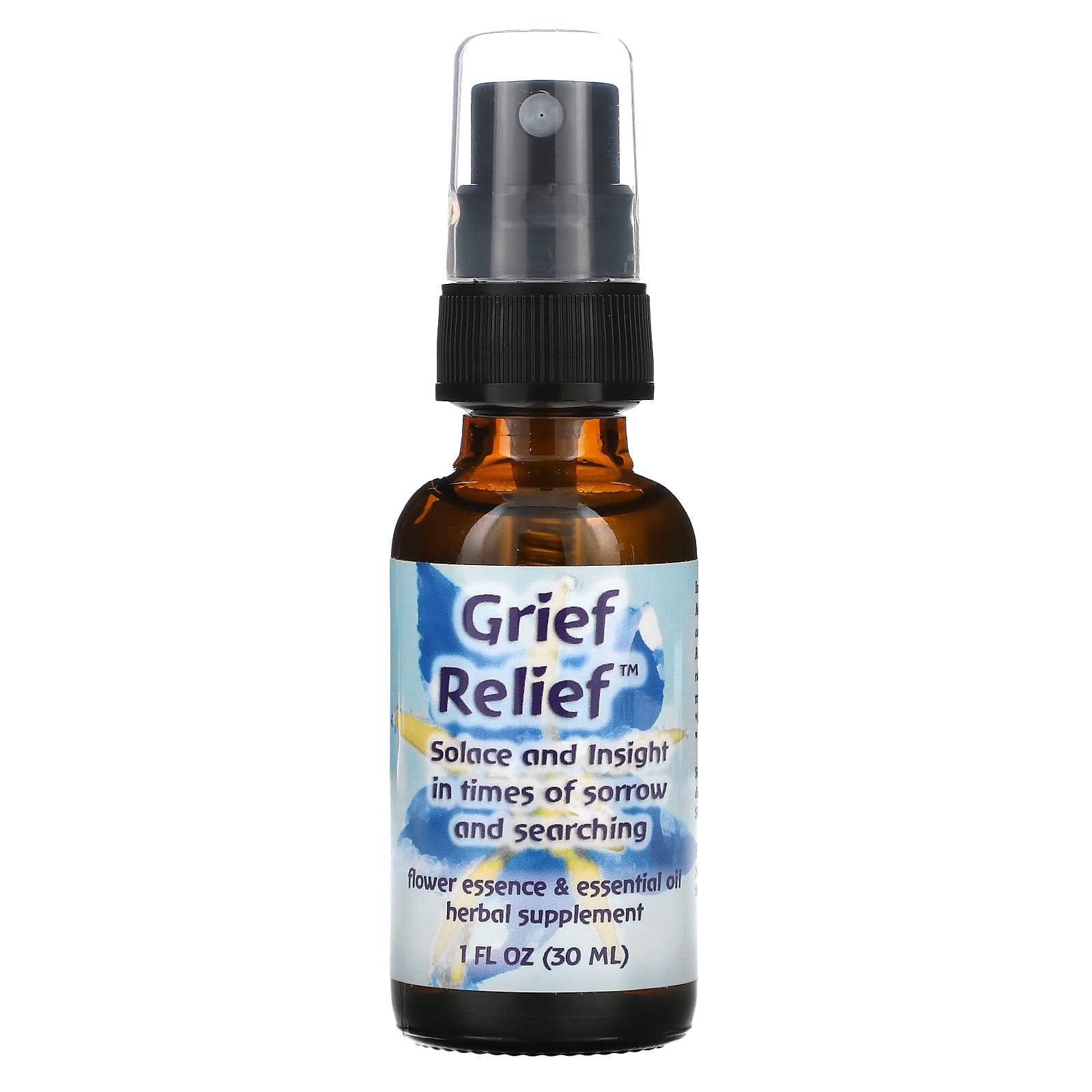 

Grief Relief, цветочная эссенция и эфирное масло, 30 мл, Flower Essence Services