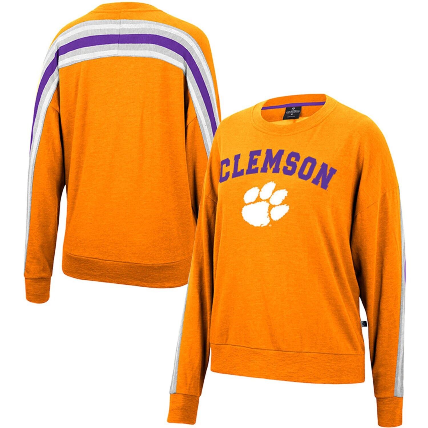 

Женский объемный пуловер с принтом Colosseum Orange Clemson Tigers Team Colosseum