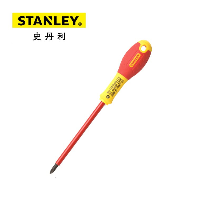 Stanley 65-416-14 Отвертка с двухцветной ручкой и крестовой изоляцией PH2x125мм