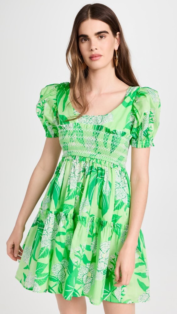 

Платье мини FARM Rio Dewdrop Floral Green