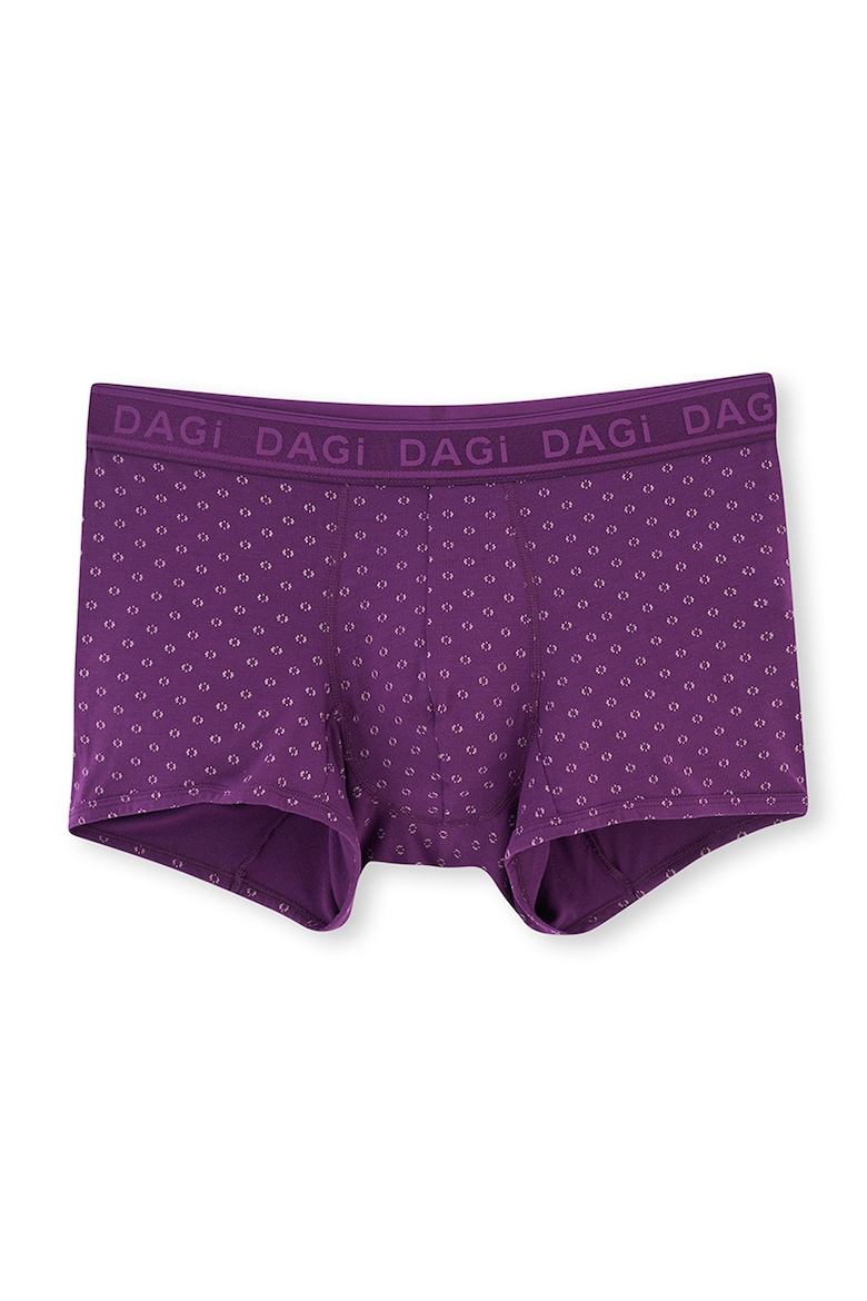 Боксеры с модалом и логотипом Dagi, фиолетовый