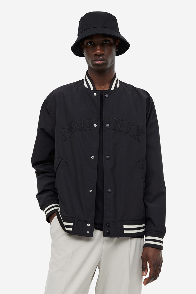 цена Бейсбольная куртка H&M, черный
